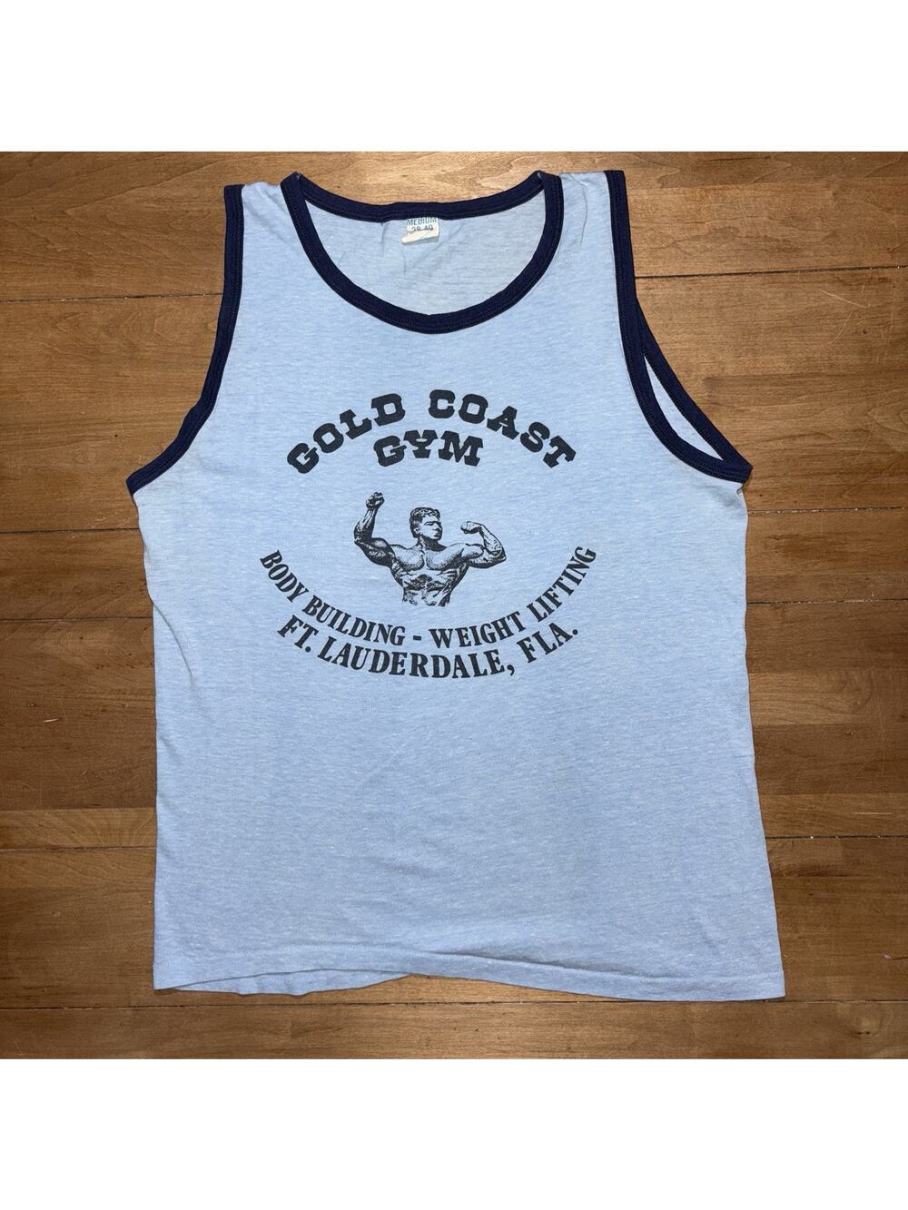 Vintage 80s Gold Coast gym Fort Lauderdale True Vintage Body Building Work Out M